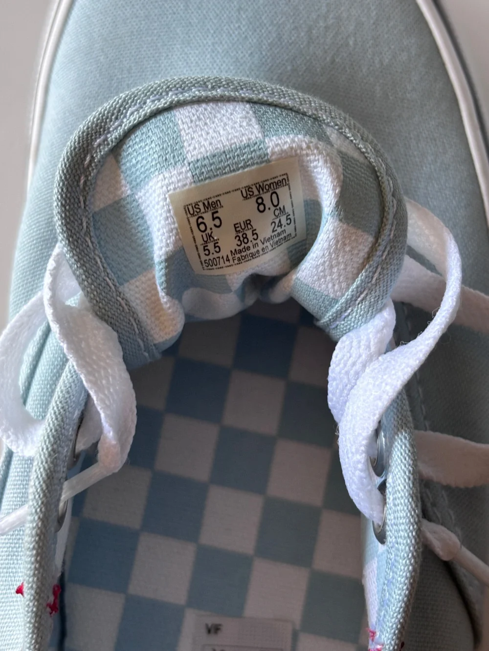 Vans DIY Authentic Sneaker in Light Blue Men’s 6.5/Women’s 8 New Without Box